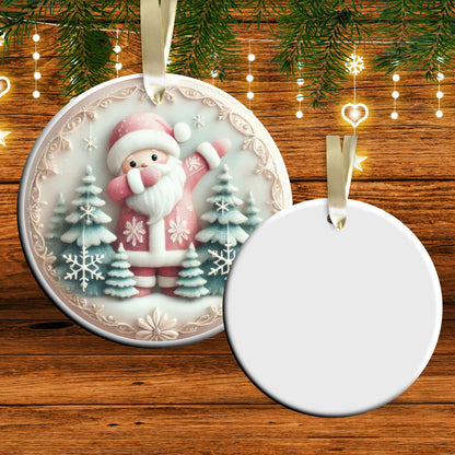 Pastel Nursery Babys First Christmas Ceramic Ornament Bauble 56-19