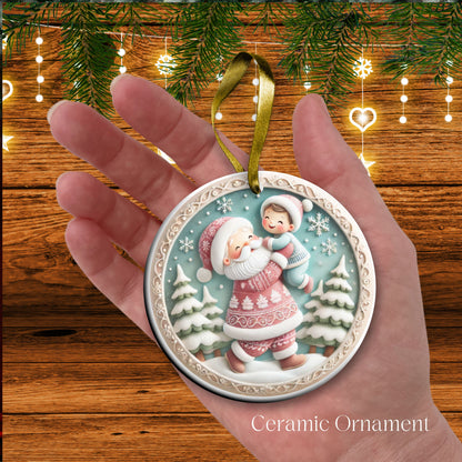 Pastel Nursery Babys First Christmas Ceramic Ornament Bauble 56-20