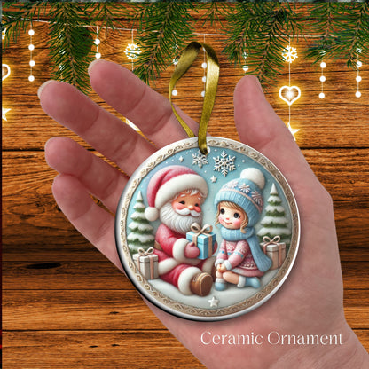 Pastel Nursery Babys First Christmas Ceramic Ornament Bauble 56-12