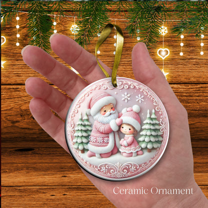 Pastel Nursery Babys First Christmas Ceramic Ornament Bauble 56-14