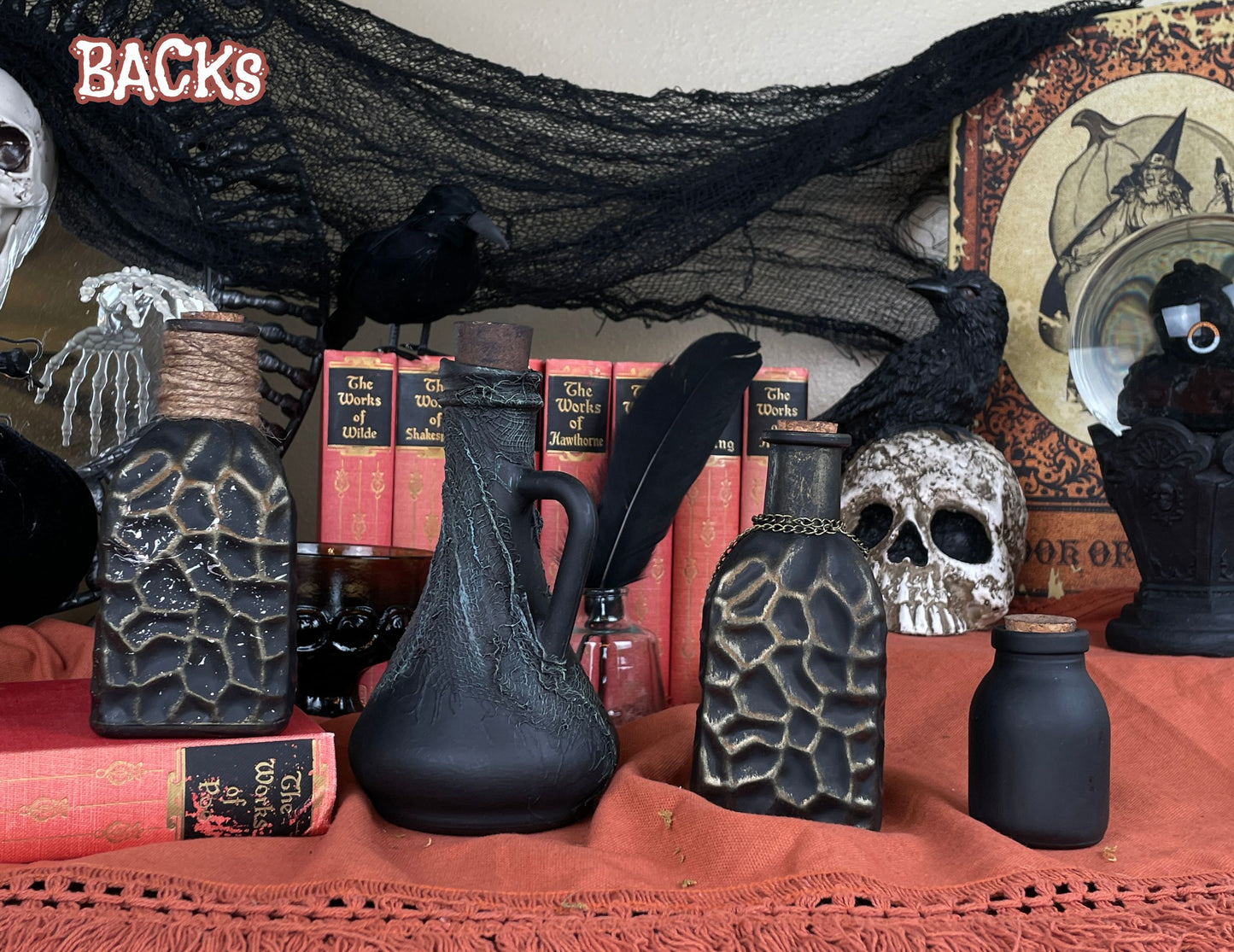 Handmade Halloween Potion Bottles Set 20
