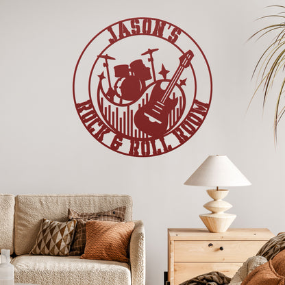 Rock & Roll Room - Metal Sign