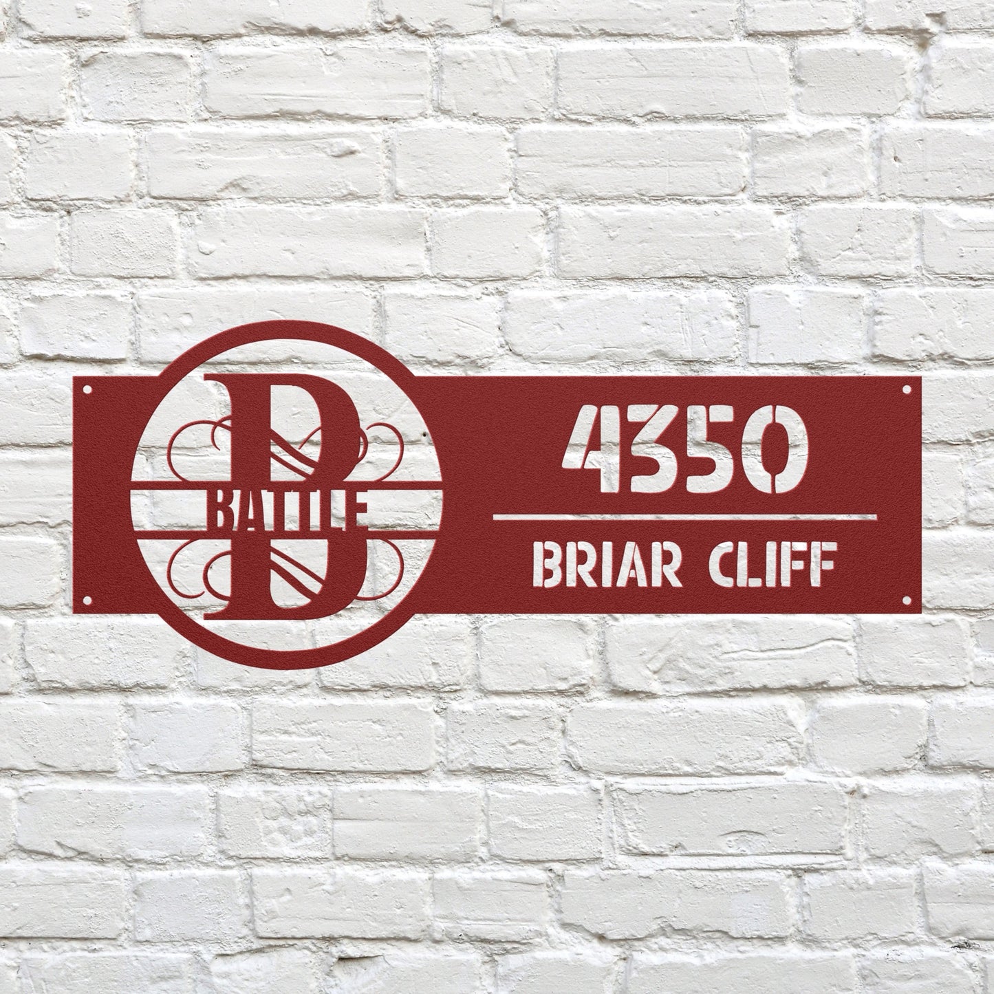 Monogram Address Signs