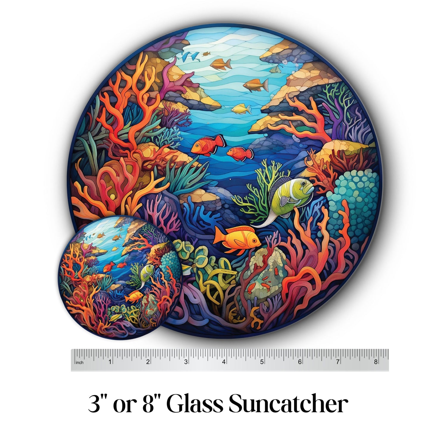 Glass Suncatcher Stained Glass 93-01