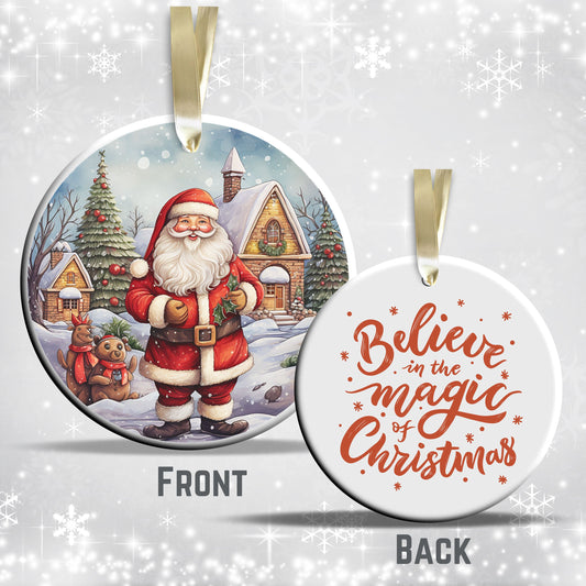 Santa Claus Ceramic Ornament 42-06