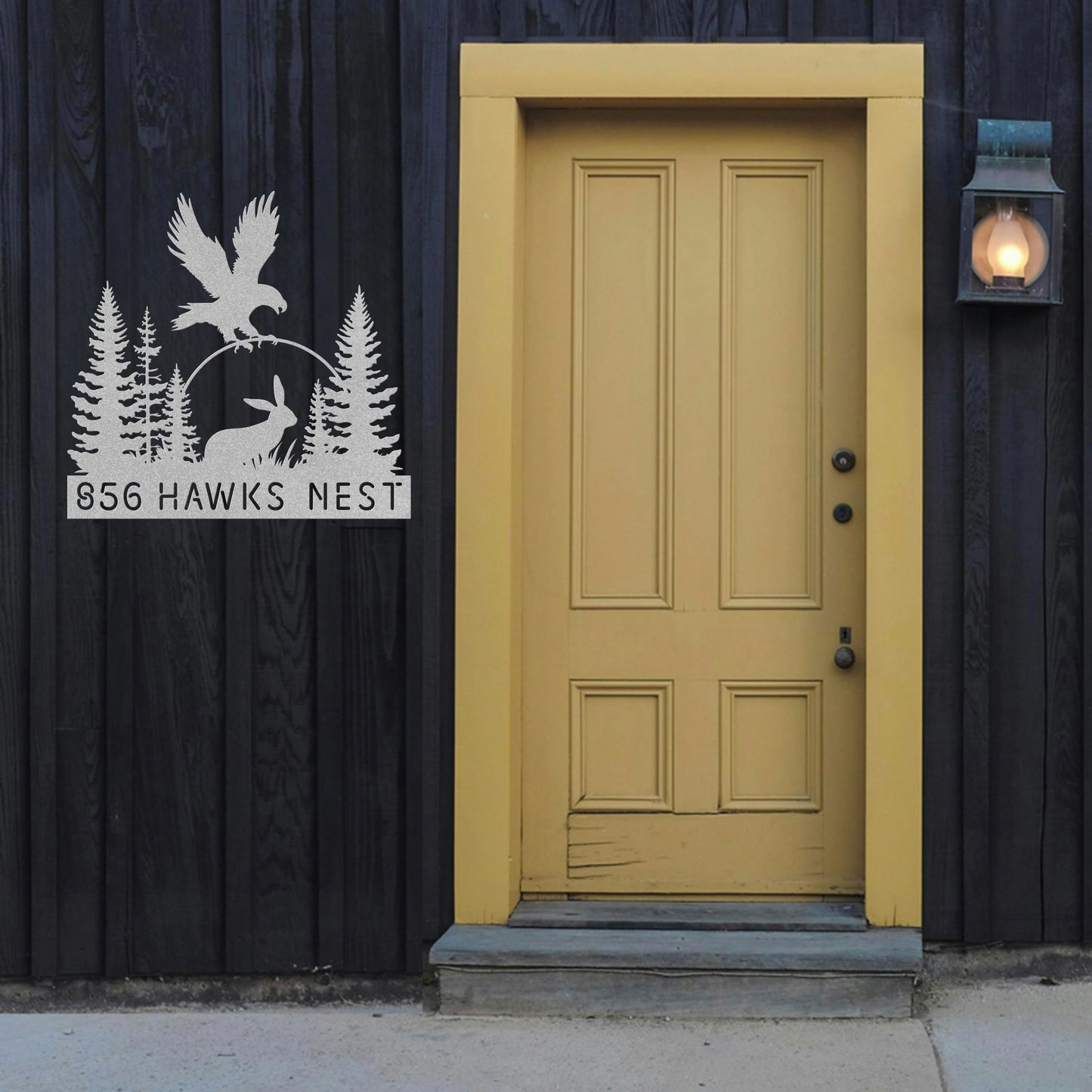 Eagle Hunting Address Sign