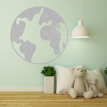 Earth from Space Metal Sign