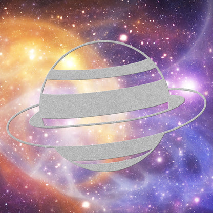 Planet Saturn Metal Sign