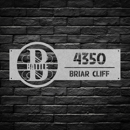 Monogram Address Signs