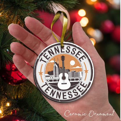 Tennessee State Christmas Ornament - Personalized Ceramic 66-TN