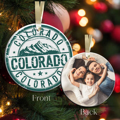 Colorado State Christmas Ornament - Personalized Ceramic 66-CO