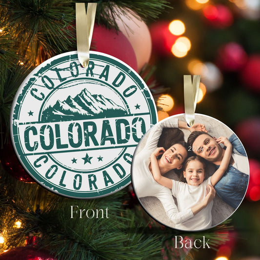 Colorado State Christmas Ornament - Personalized Ceramic 66-CO