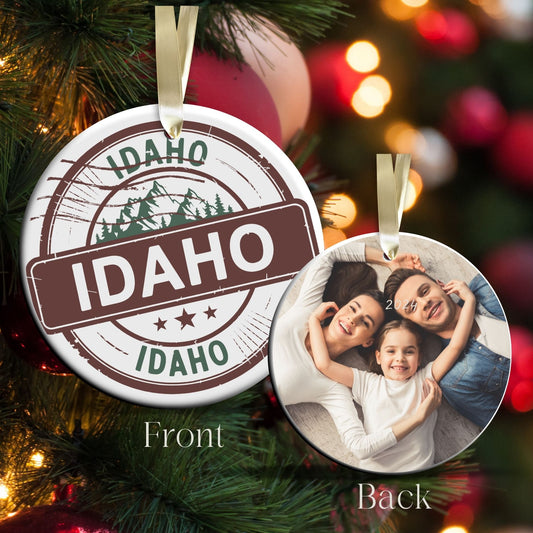 Idaho State Christmas Ornament - Personalized Ceramic 66-ID