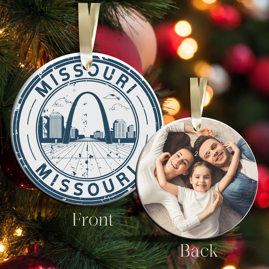 Missouri State Christmas Ornament - Personalized Ceramic 66-MO