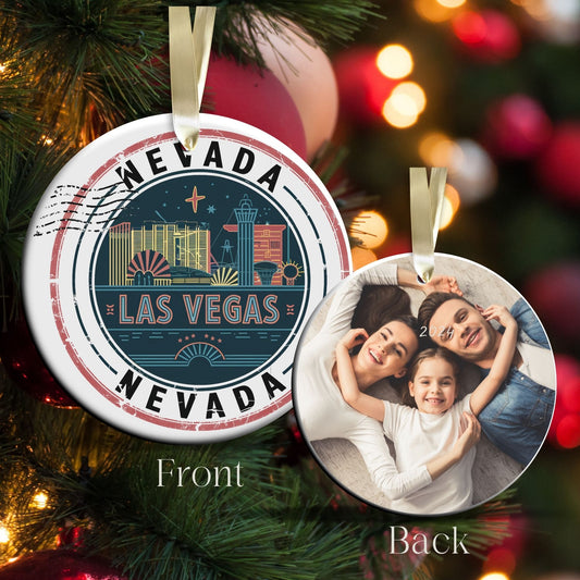 Nevada State Christmas Ornament - Personalized Ceramic 66-NV