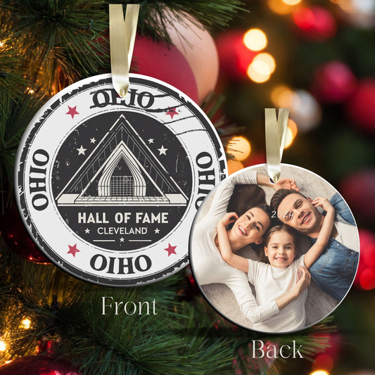 Ohio State Christmas Ornament - Personalized Ceramic 66-OH