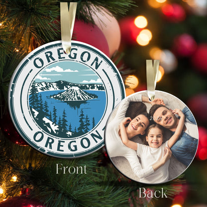 Oregon State Christmas Ornament - Personalized Ceramic 66-OR