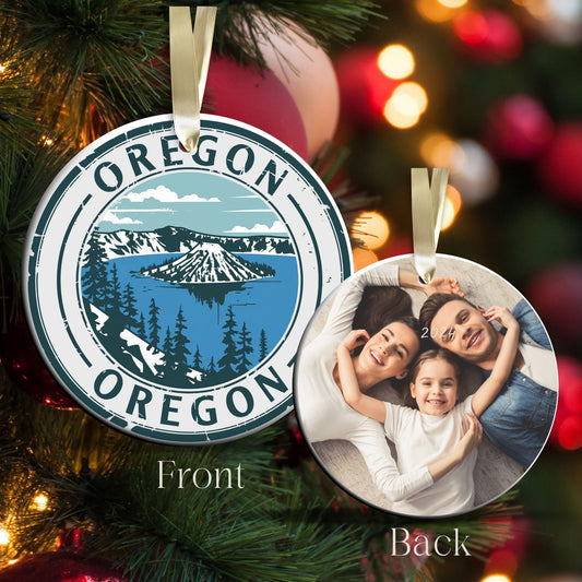Oregon State Christmas Ornament - Personalized Ceramic 66-OR