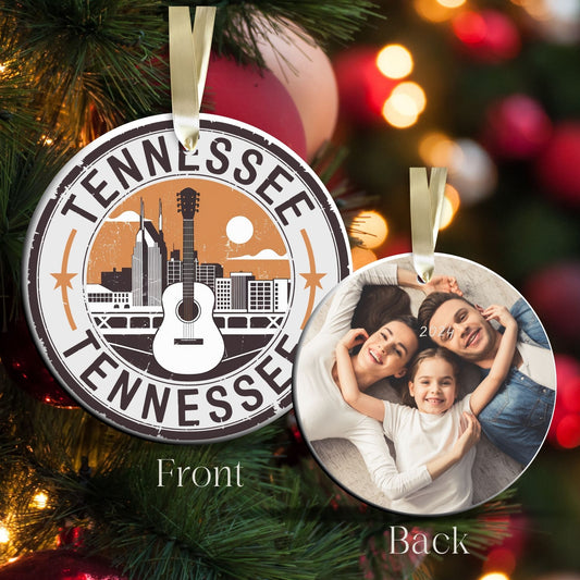 Tennessee State Christmas Ornament - Personalized Ceramic 66-TN