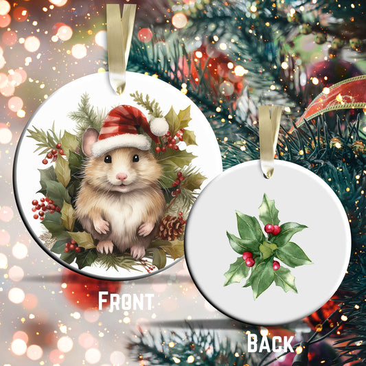 Watercolor Mouse Ceramic Ornament Set 29-04