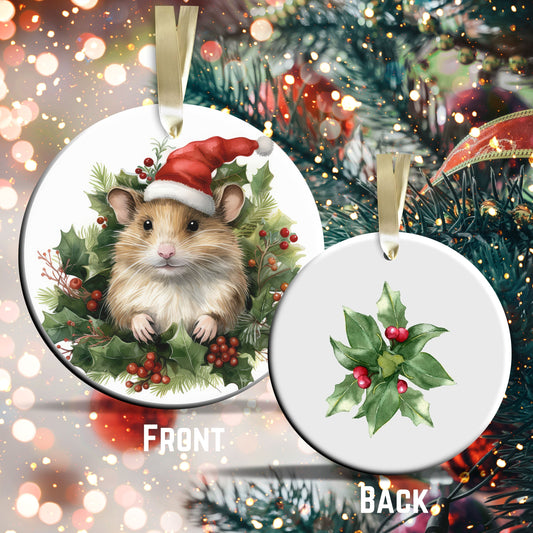 Watercolor Mouse Ceramic Ornament Set 29-06
