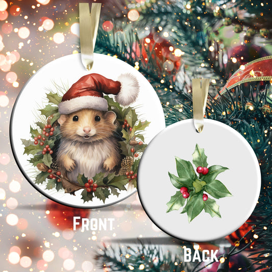 Watercolor Mouse Ceramic Ornament Set 29-10