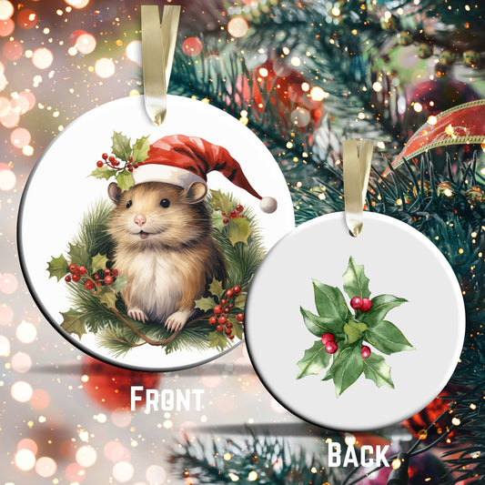 Watercolor Mouse Ceramic Ornament Set 29-16