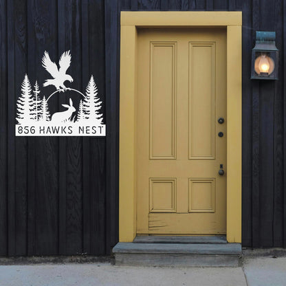 Eagle Hunting Address Sign