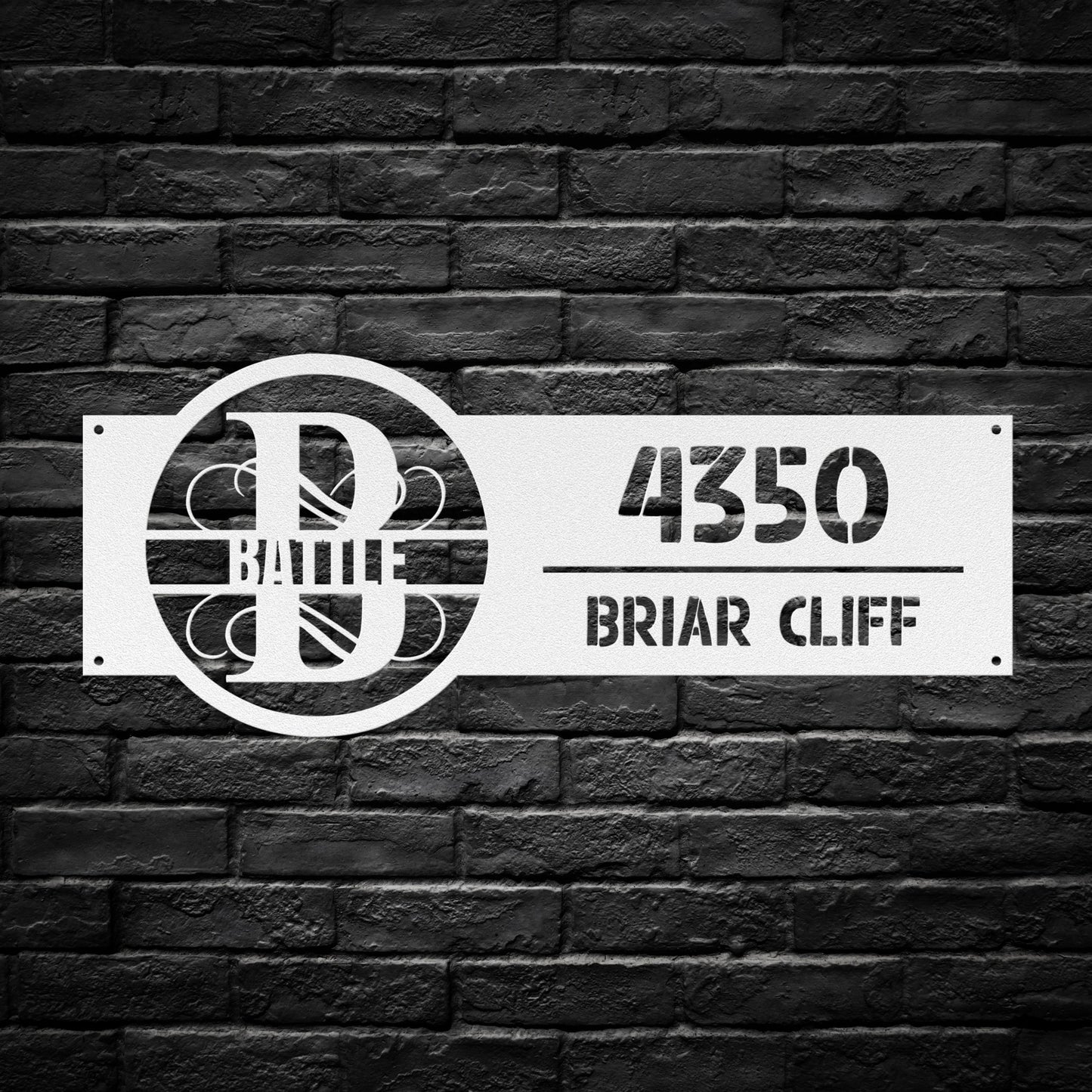 Monogram Address Signs