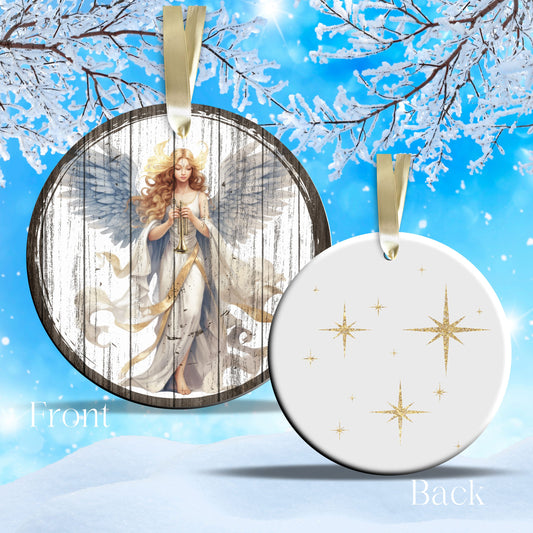 Christmas Nativity Ceramic Ornament 11-04 Angel