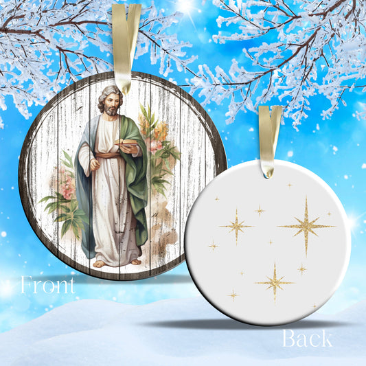 Christmas Nativity Ceramic Ornament 11-03 Saint Joseph