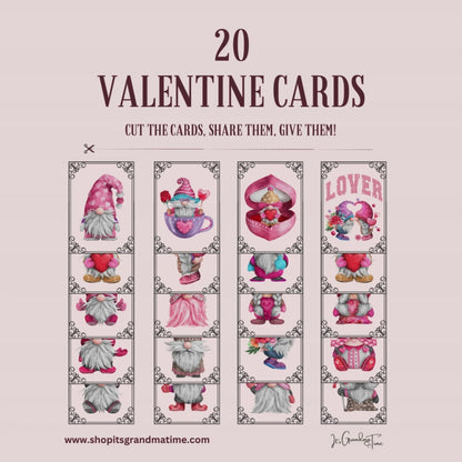 Valentine Cards - Gnomes